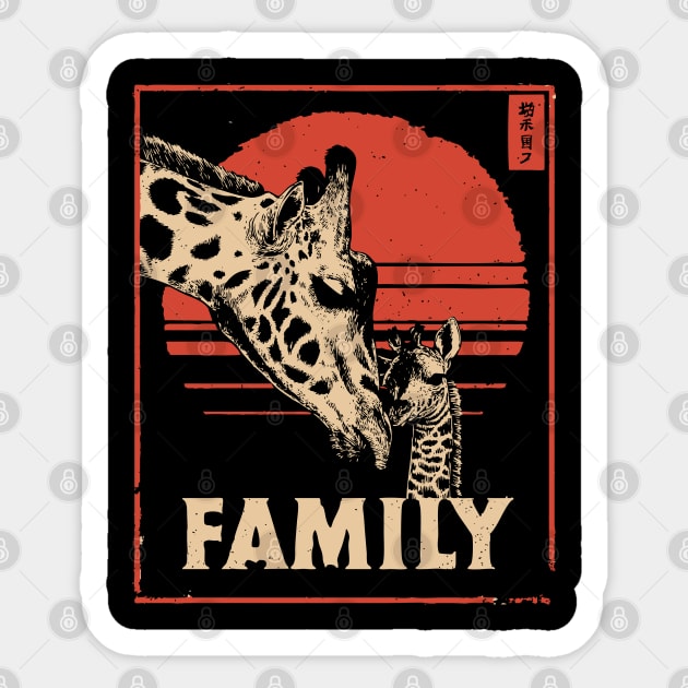 Giraffe Family – Tall Love, Strong Bonds Sticker by TuncGK